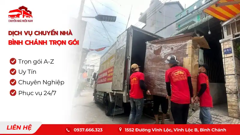 Dịch vụ chuyển nhà huyện Bình Chánh trọn gói giá rẻ, uy tín