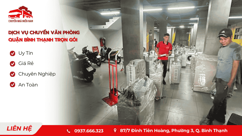 Dịch vụ di dời văn phòng trọn gói tại Quận Bình Thạnh - Nhanh chóng và hiệu quả.