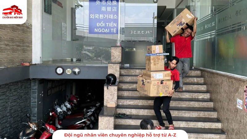 Đội ngũ nhân viên chuyên nghiệp hỗ trợ nhiệt tình