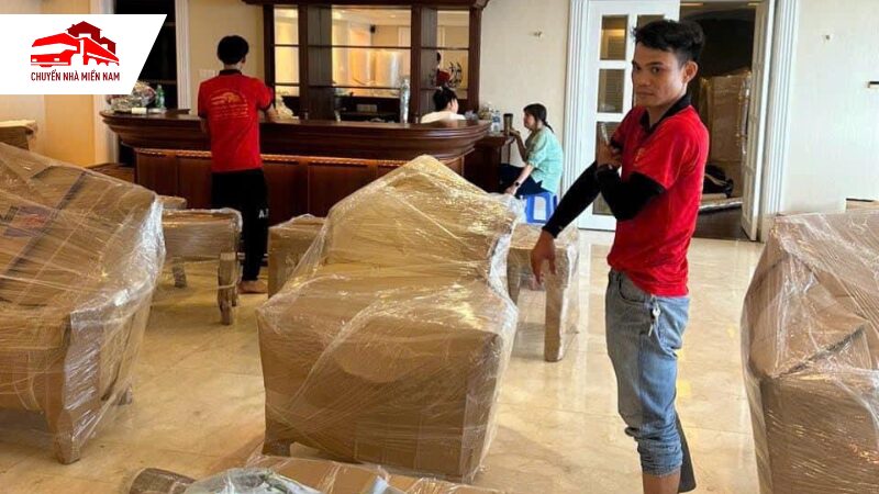 Đóng gói nội thất bằng màng bọc PE