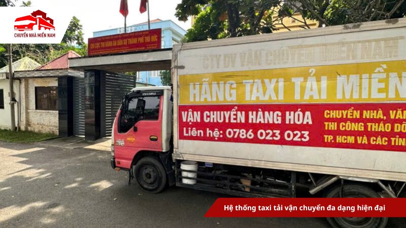 Hệ thống taxi tải vận chuyển đa dạng hiện đại