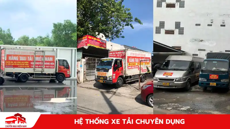 Hệ thống xe tải chuyên dụng, đa dạng