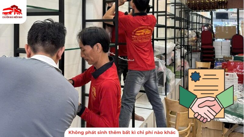 Không phát sinh thêm bất kì hi phí nào khác