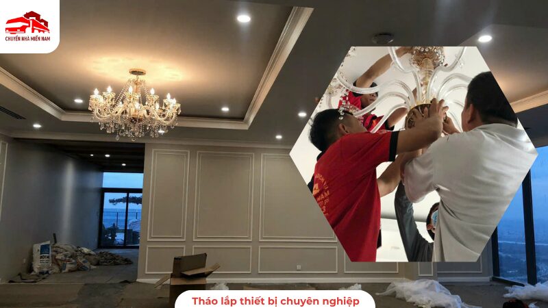 Nhân viên tháo lắp thiết bị chuyên nghiệp