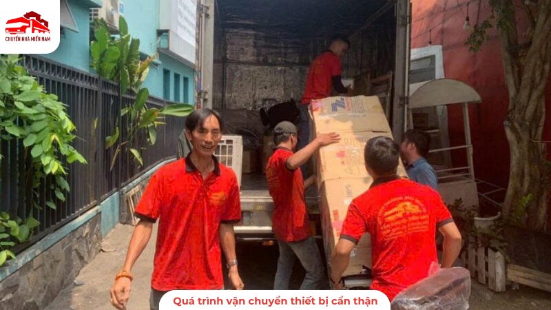 Quá trình vận chuyển thiết bị cản thận