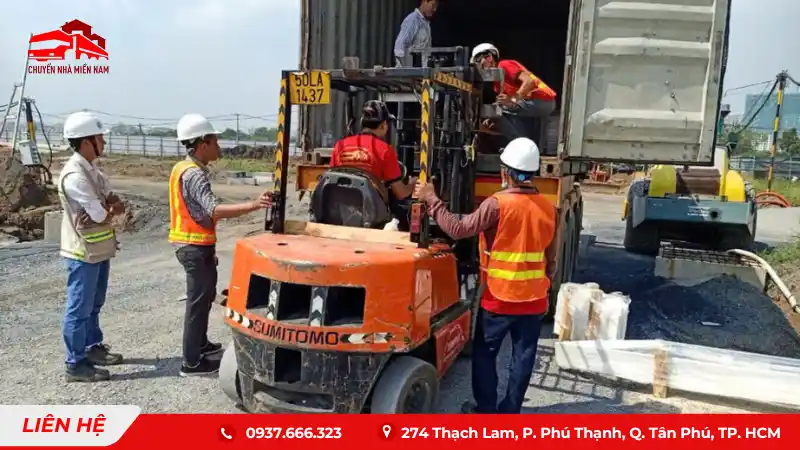 Tháo lắp di dòi máy móc thiết bị kho xưởng