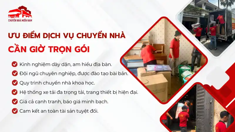 Ưu điểm dịch vụ chuyển nhà huyện Cần Giờ trọn gói Chuyển Nhà Miền Nam