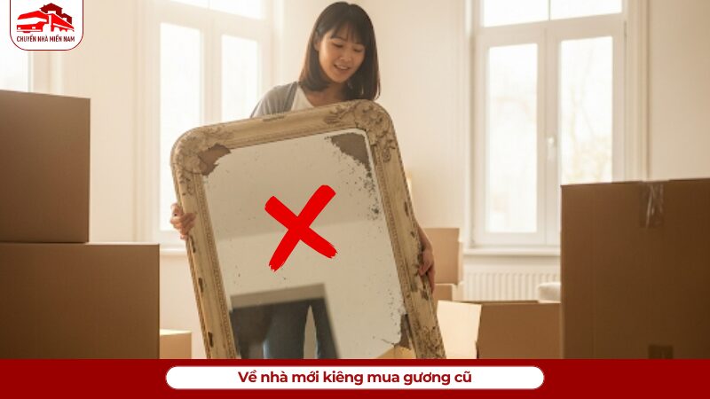 Về nhà mới kiêng mua gương cũ