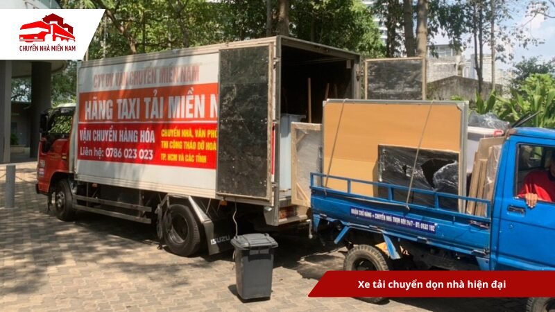Xe tải chuyển dọn nhà hiện đại
