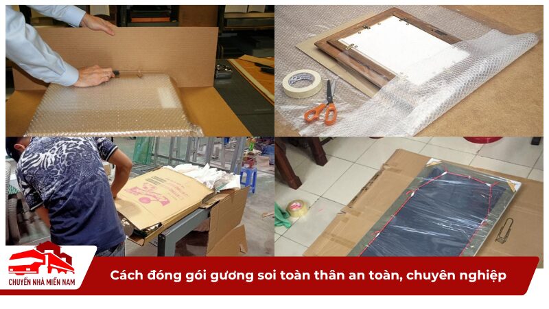 Cách đóng gói gương soi toàn thân an toàn, chuyên nghiệp