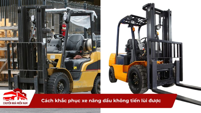 Cách khắc phục xe nâng dầu không tiến lùi được