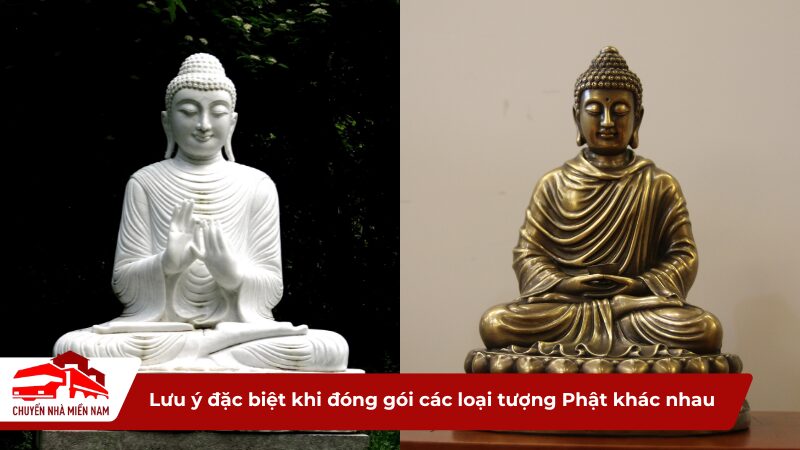 Lưu ý đặc biệt khi đóng gói các loại tượng Phật khác nhau