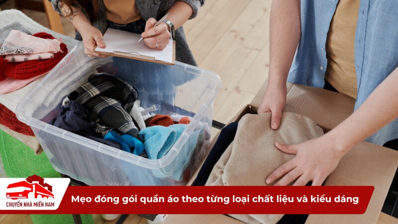Mẹo đóng gói quần áo theo từng loại chất liệu và kiểu dáng cụ thể