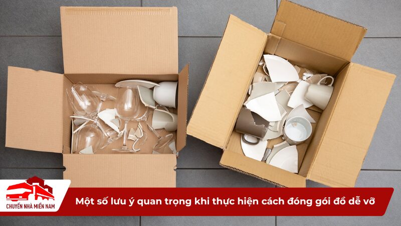 Một số lưu ý quan trọng khi thực hiện cách đóng gói đồ dễ vỡ