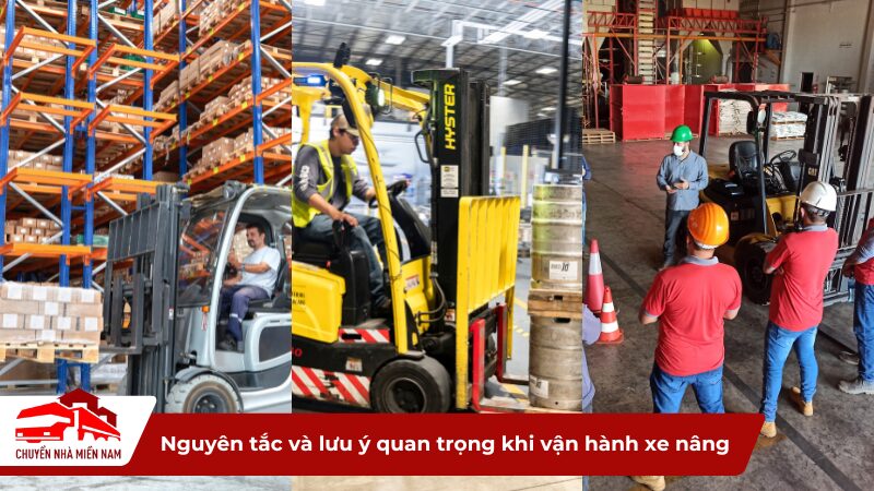 Nguyên tắc và lưu ý quan trọng khi vận hành xe nâng
