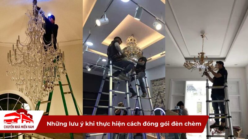 lưu ý khi thực hiện cách đóng gói đèn chèm
