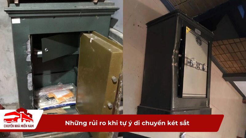 Những rủi ro khi tự ý di chuyển két sắt