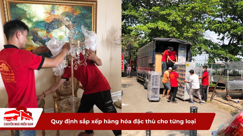 Quy định sắp xếp hàng hóa đặc thù cho từng loại phổ biến