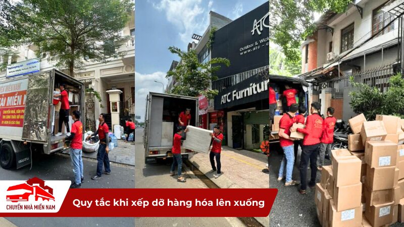 Quy tắc khi xếp dỡ hàng hóa lên xuống