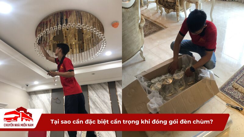 Tại sao cần đặc biệt cẩn trọng khi đóng gói đèn chùm?