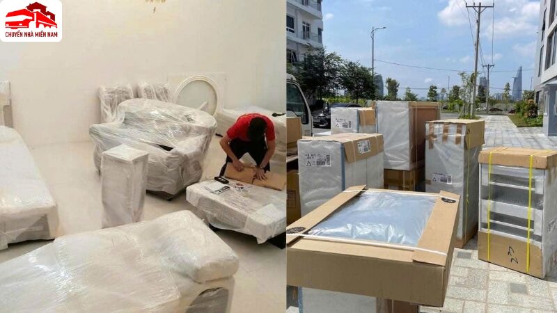 Bọc lót cẩn thận toàn bộ đồ đạc