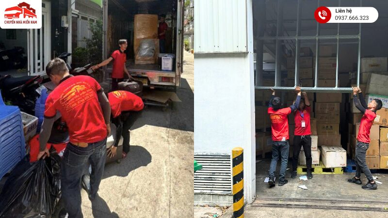 Bốc vác nội thất lên xe