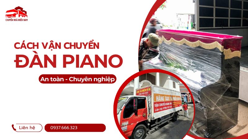 cách vận chuyển đàn piano