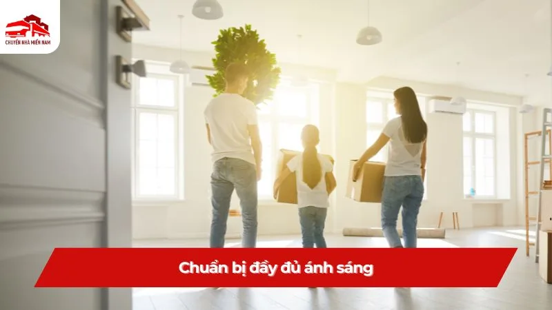 Chuẩn bị đầy đủ ánh sáng