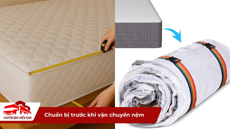 Chuẩn bị trước khi vận chuyển nệm
