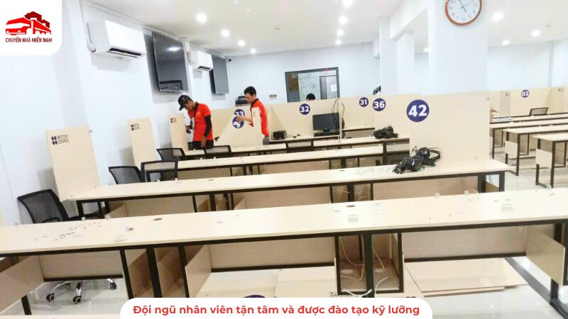 Đội ngũ nhân viên được đào tạo kỹ lưỡng