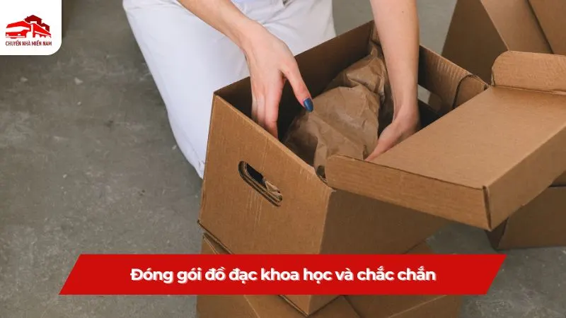 Đóng gói đồ đạc khoa học và chắc chắn