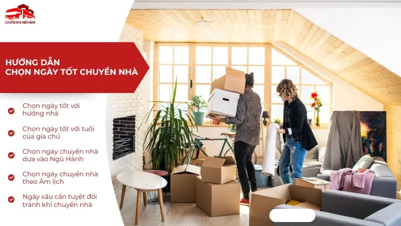 Hướng dẫn chọn ngày tốt chuyển nhà