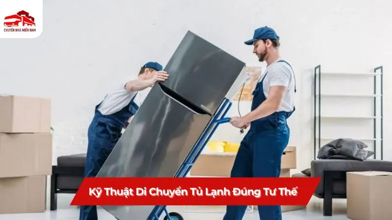 Kỹ thuật di chuyển tủ lạnh đúng tư thế