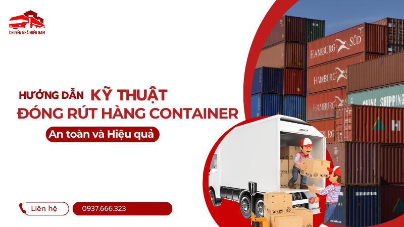 Kỹ thuật đóng rút hàng container an toàn, hiểu quả