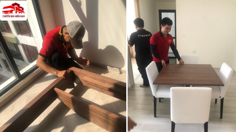 Lắp đặt đồ đạc tại địa chỉ mới