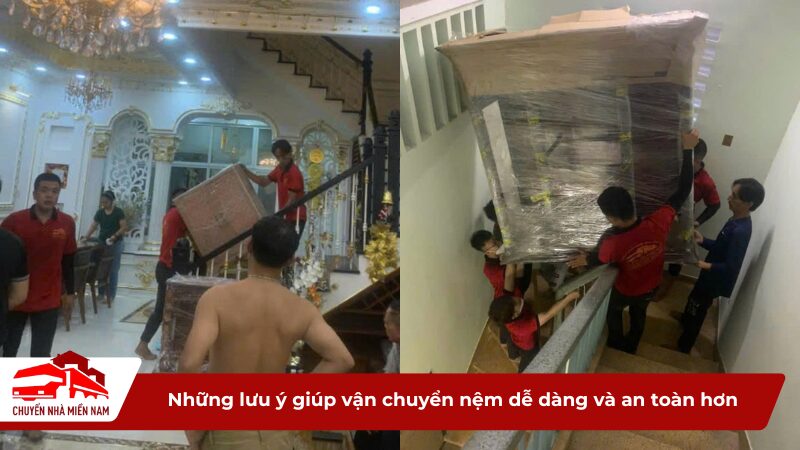 Những lưu ý giúp vận chuyển nệm dễ dàng và an toàn hơn