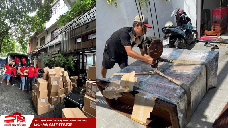 Bốc xếp nội thất, vận chuyển lên xe