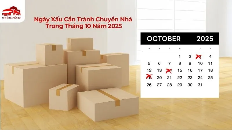 Ngày xấu cần tránh chuyển nhà trong tháng 10 năm 2025