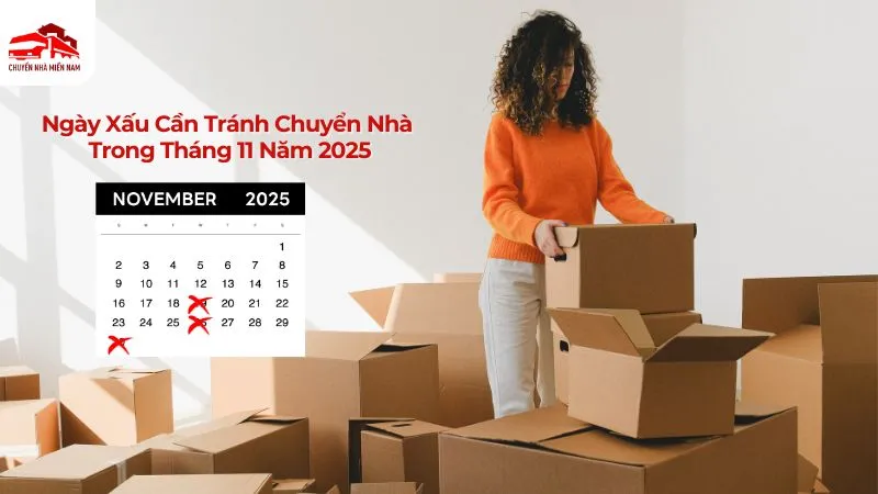 Ngày xấu cần tránh chuyển nhà trong tháng 11 năm 2025