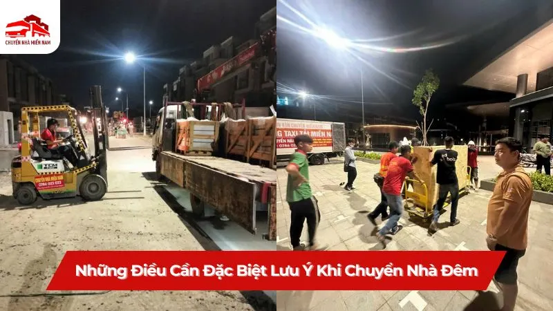 Những điều cần đặc biệt lưu ý khi chuyển nhà đêm