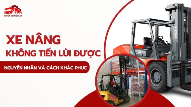 xe nâng không tiến lùi được