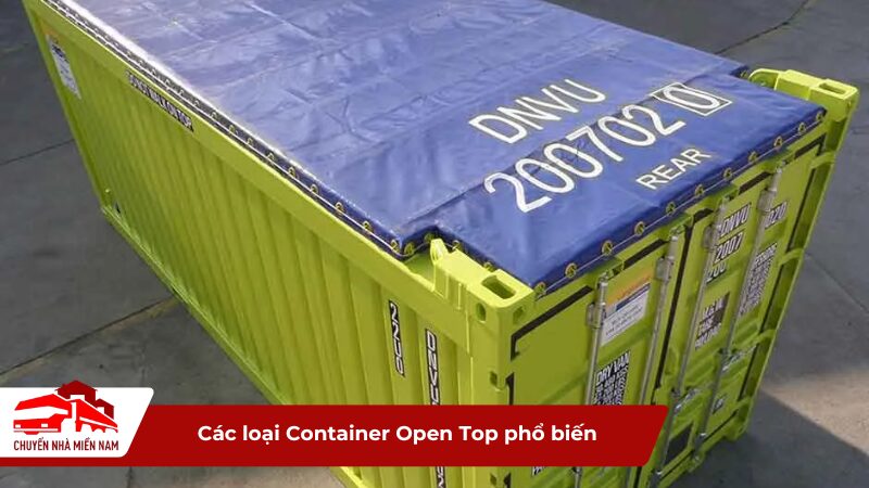 Các loại Container Open Top phổ biến