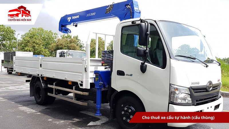 Cho thuê xe cẩu tự hành cẩu thùng