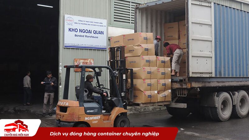 Dịch vụ đóng hàng container theo tiêu chuẩn quốc tế
