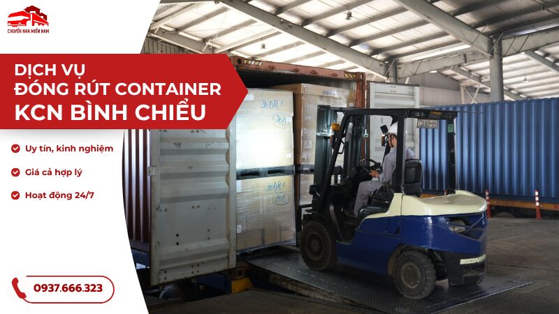 Dịch vụ đóng rút container KCN Bình Chiểu uy tín giá tốt