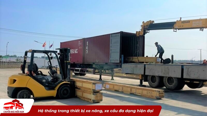 hệ thống thiết bị đa dạng hiện đại của Chuyển Nhà Miền Nam
