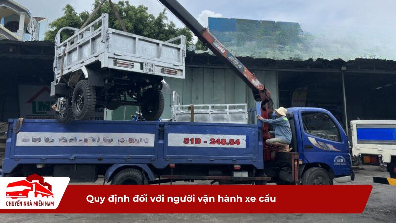 quy định đối với người vận hành xe cẩu