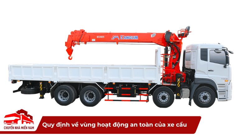 Quy định về vùng hoạt động an toàn của xe cẩu