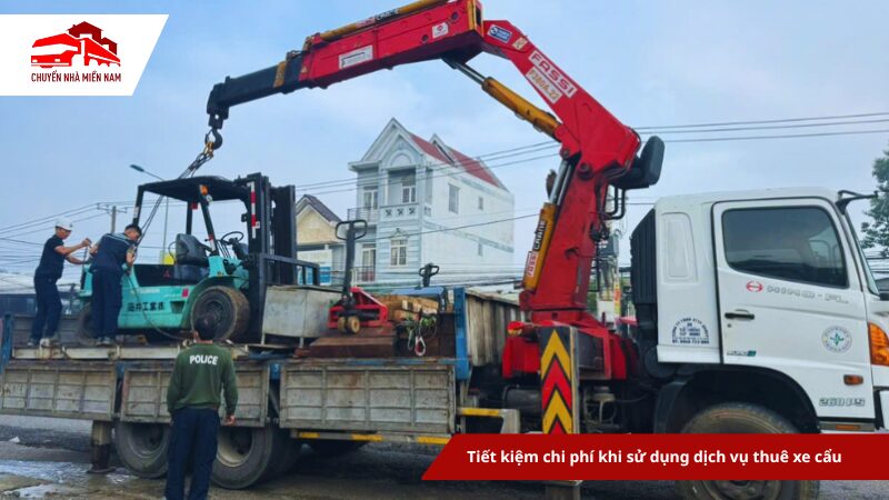 Tiết kiệm chi phí khi sử dụng dịch vụ thuê xe cẩu