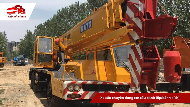 Xe cẩu bánh xích kato tại Chuyển Nhà Miền Nam